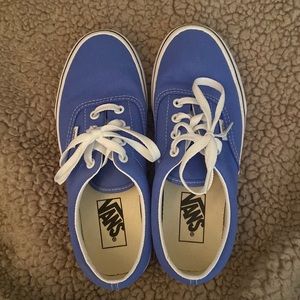 Blue vans, womens size 7